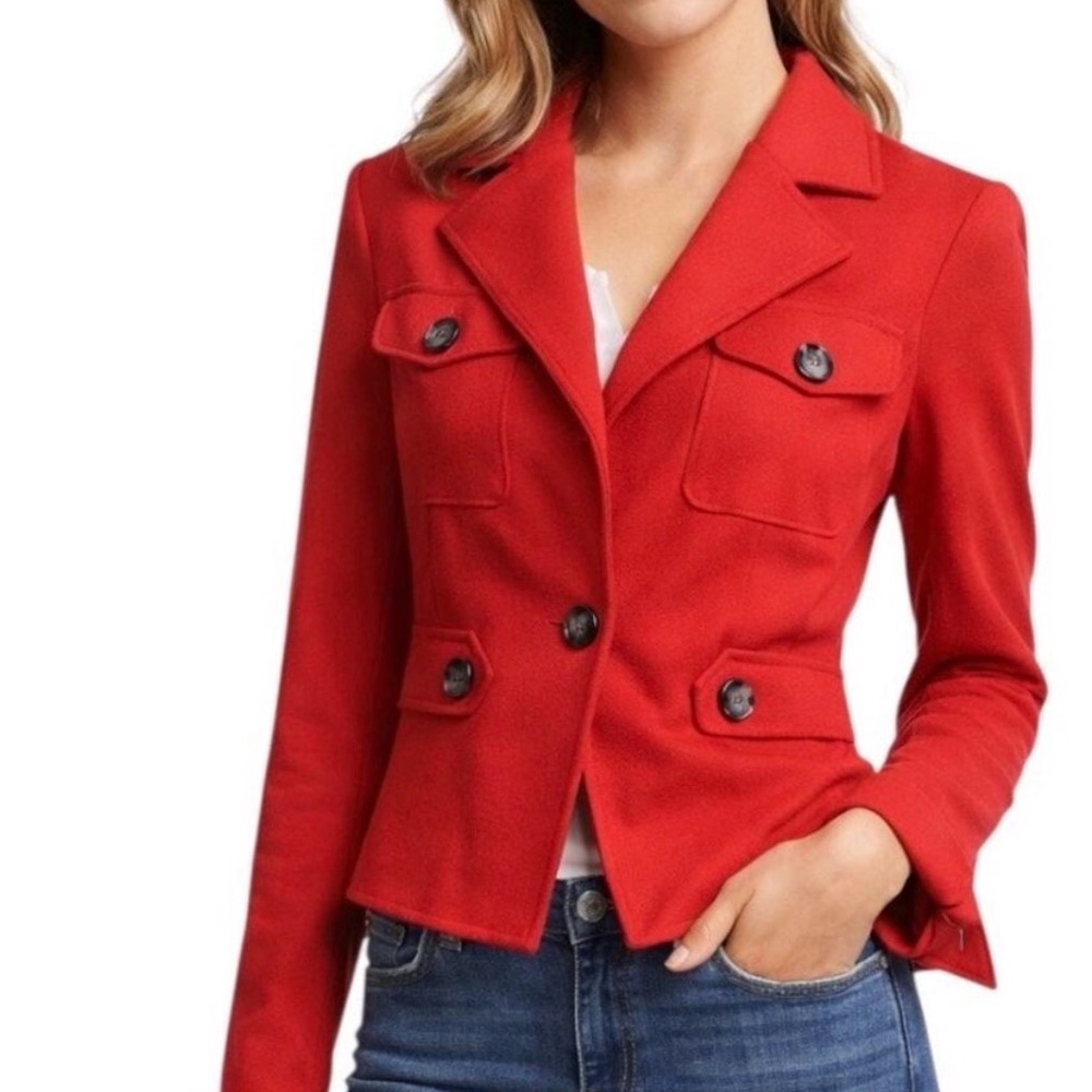 CAbi The Little Red Jacket 10 EUC